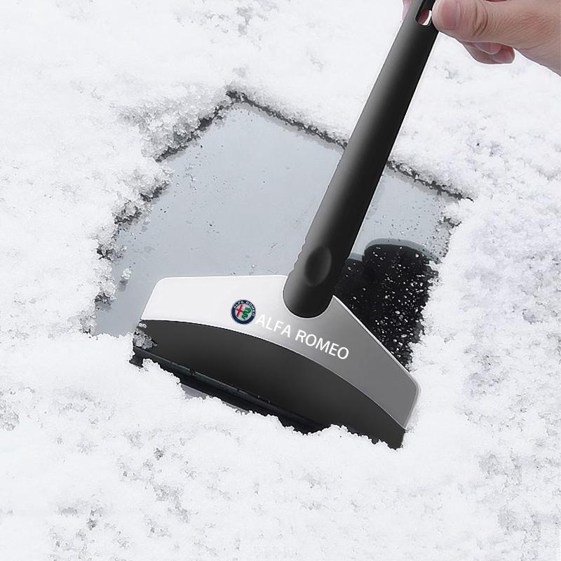 UHNPV1 TFLGX1 Car Snow Shovel Defrosting Ice Scraper Tool Snow Removal For Alfa Romeo Giulia Stelvio Giulietta 156 159 147 Mito Tonale Brera D