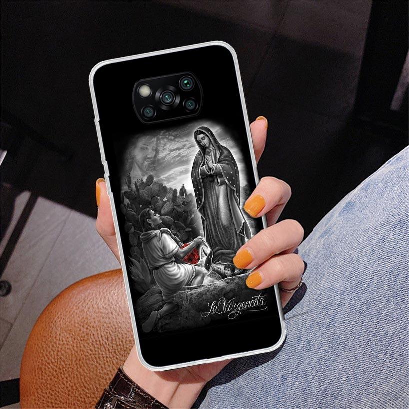 Virgin De Guadalupe Virgen Mary Phone Case For Xiaomi Poco X7 X6 X5 Pro F7 Ultra Redmi 15C 15 13C 13 12C 12 10 10A 10C 9 9A 9C 9