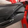 ABS Carbon Fiber Car Main driver's Inner Door Panel Cover Sticker Trim sticker For Chevrolet Corvette C7 2014-19 Car Accessories