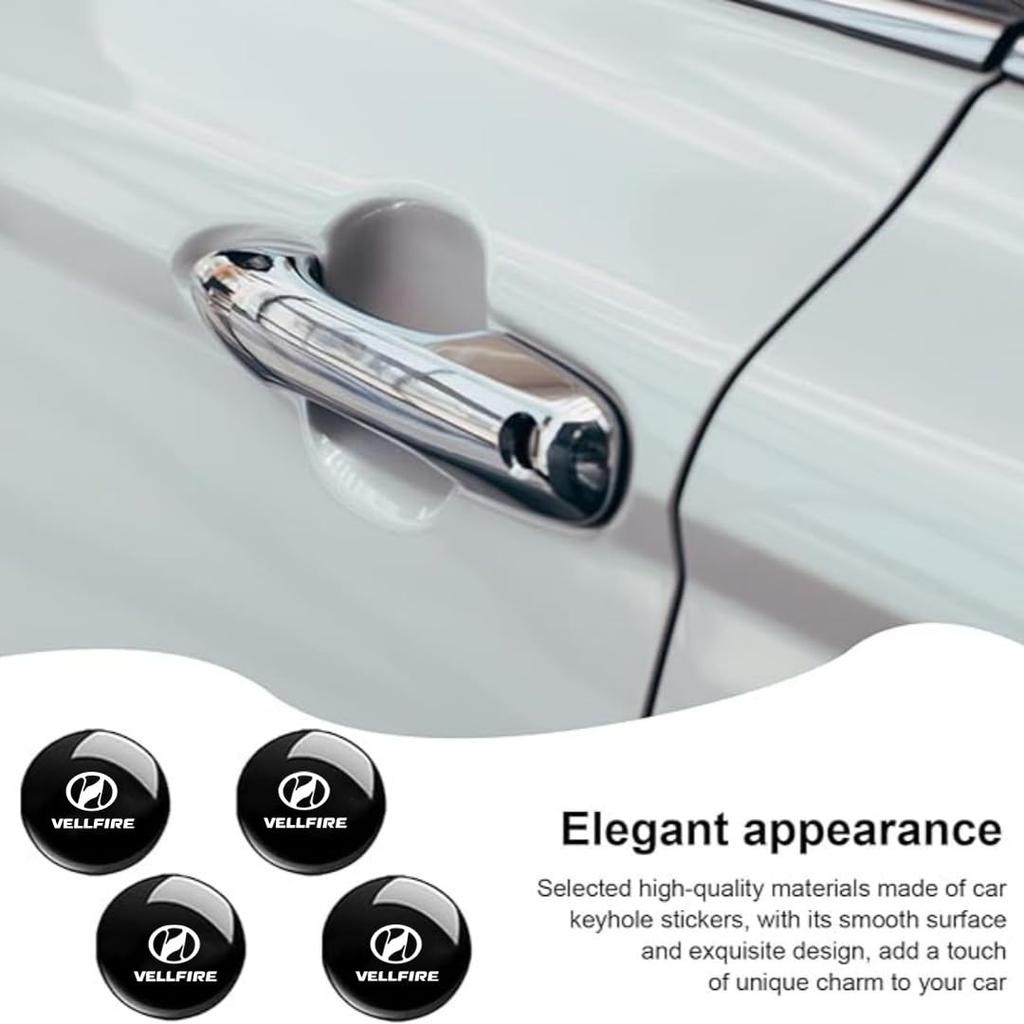 Spacia SPACIA Car Lock Protector Sticker Door Lock Keyhole Sticker Decal Car Outdoor Door