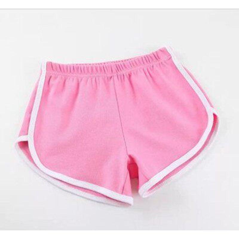 New Fashion Export Sports Shorts Women's Home Casual Solid Color Fashion Yoga Beach Pants Candy Color Hot Pants
