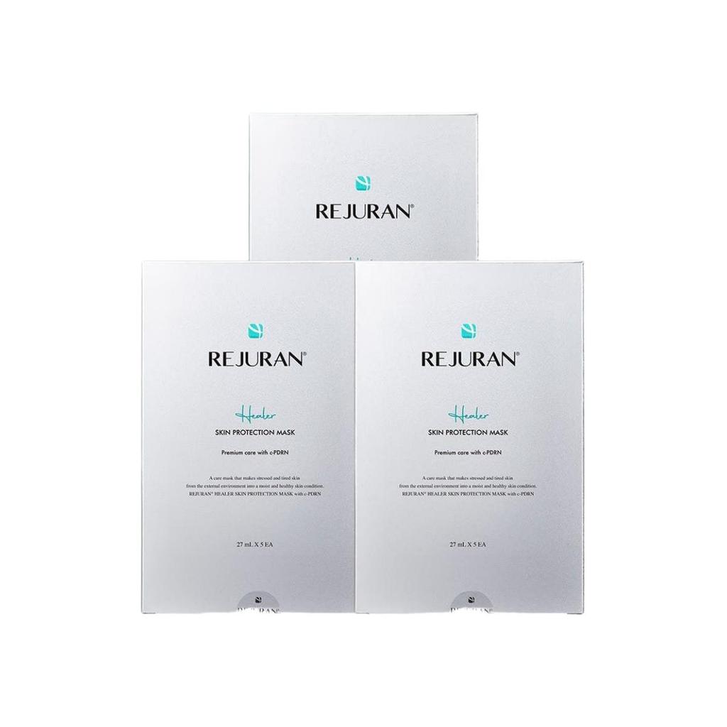 REJURAN Healer Skin Protection Mask for Barrier Support and Deep Hydration 15 Sheets (5 Sheets x 3)