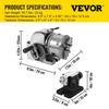 VEVOR BS-0 Precision Dividing Head, Horizontal Dividing Head with 3-Jaw Chuck