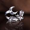 New Personality Bat Finger Rings for Women Punk Girl Accessories Antique Silver Color Vintage Party Female Rings