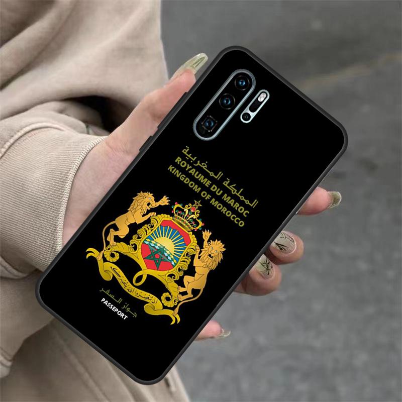 Morocco Flag Coat Of Arms Case For Huawei Nova 9 SE 10 5T 11i 8i 7i 3i Y61 Y91 Y60 Y70 Y90 P20 P40 Lite P30 Pro Cover