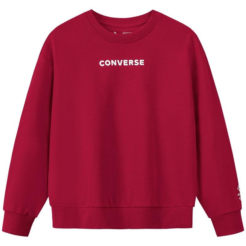 Converse Детская хлопковая толстовка с ретро-принтом