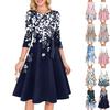 Women's Cocktail Dresses 3/4 Sleeve Vintage Wedding Guest Dress