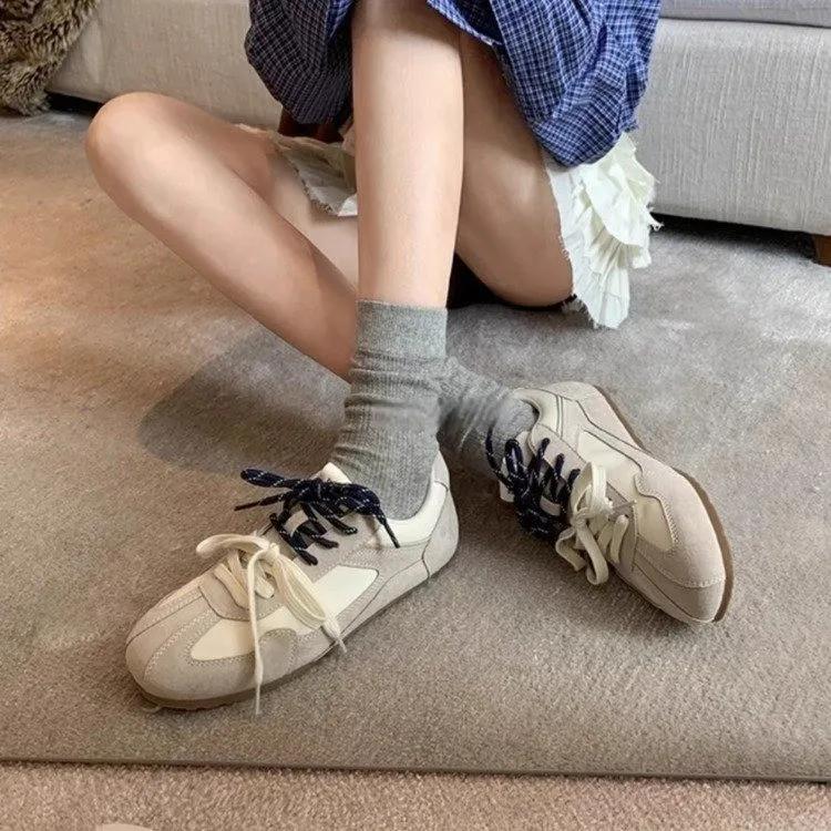 Модные женские кроссовки на тонкой подошве, дизайнерская обувь, новые, винно-красные, в стиле ретро, из коровьей кожи с комбинированным дизайном, обувь для ходьбы, коррекция осанки, 40