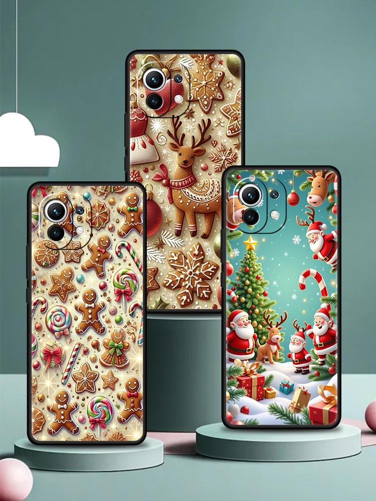 Чехол для телефона на Новый год и Рождество для Xiaomi Mi 17 15 14 13 12 11 Ultra 15T 14T 13T 12T 11T Pro Lite 5G Мягкий ТПУ корпус Fundas