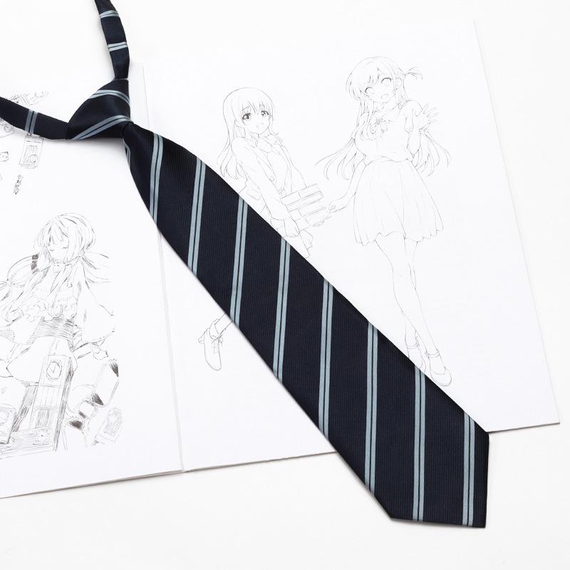 Женская рубашка JK Academy, не требующая глажки, в красную/коричневую полоску, с синим галстуком ручной работы кофейного цвета