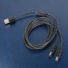 USB-кабель питания на два разъема 5.5x2.5мм 5V3A Для вентилятора, системы освещения, камеры видеонаблюдения