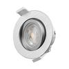 Lot de 10 Spots LED encastrables 3en1 rond Alu 7W IP20