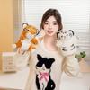 Cute Simulation Little Tiger Hand Puppet Plush Toy Doll Siberian Tiger Ventriloquist Doll Children Soothing Doll