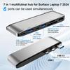 Microsoft Surface Laptop 7 USB-концентратор 4K HDMI Microsoft Surface Laptop 7 2024 Конвертер-концентратор Thunerbolt 4 K Видео 40 Гбит/с Данные 100 Вт Surface Laptop 7 ПК