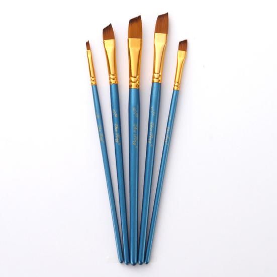 5шт профессиональный художник нейлоновая кисть для акриловой акварельной живописи маслом