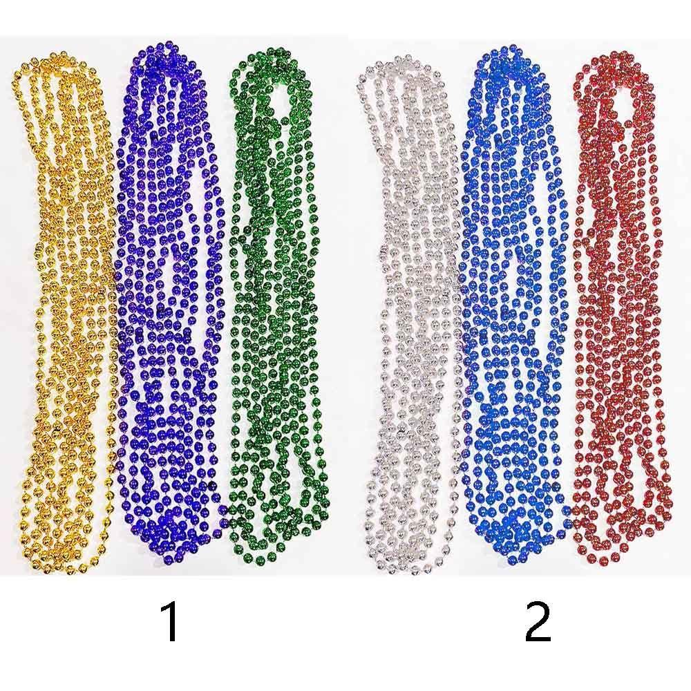 Masquerade Beaded Necklace St. Patrick's Day Independence Day Mardi Gras Beads Mardi Gras Party