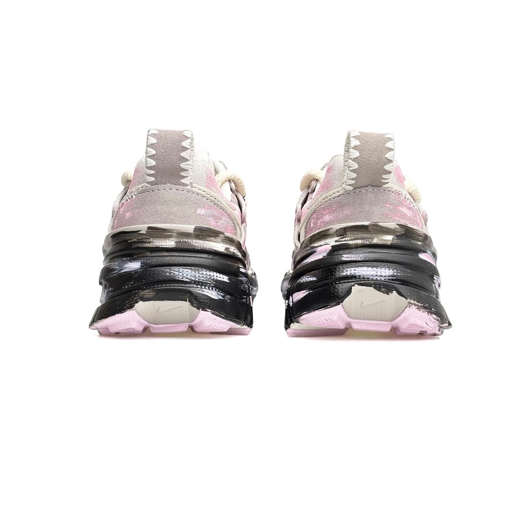 Nike V2K Run Mesh Нескользящие, Износостойкие, Увеличивающие рост Низкие Повседневные Беговые Кроссовки Женские Черно-Розовые HV5997-161(Team2123-КОРОБКА)