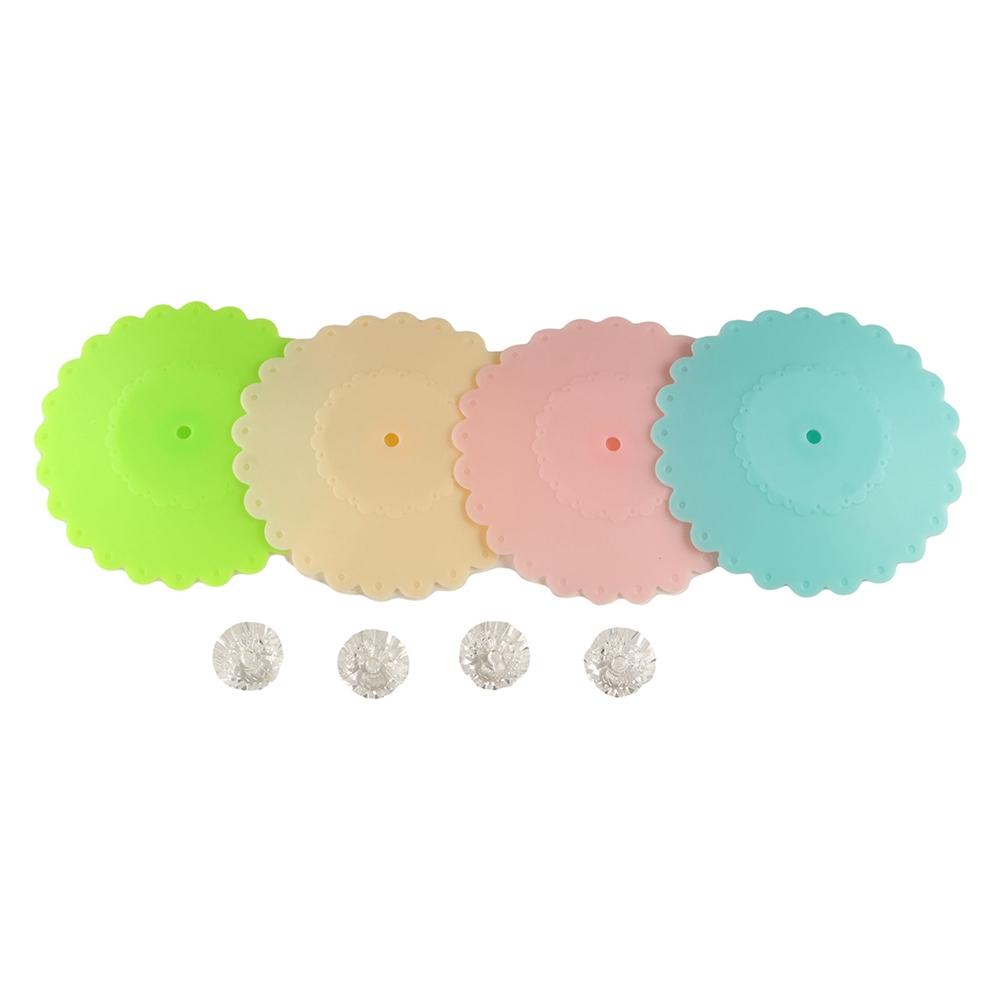 Drinkware for Glass Mugs Thermal Insulation Kitchen Accessories Cup Lids Cup Cover Cup Seals