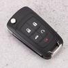 5 Buttons Flip Key Fob Case Shell Cover Replacement Fit for Chevrolet Camaro 2010 2013
