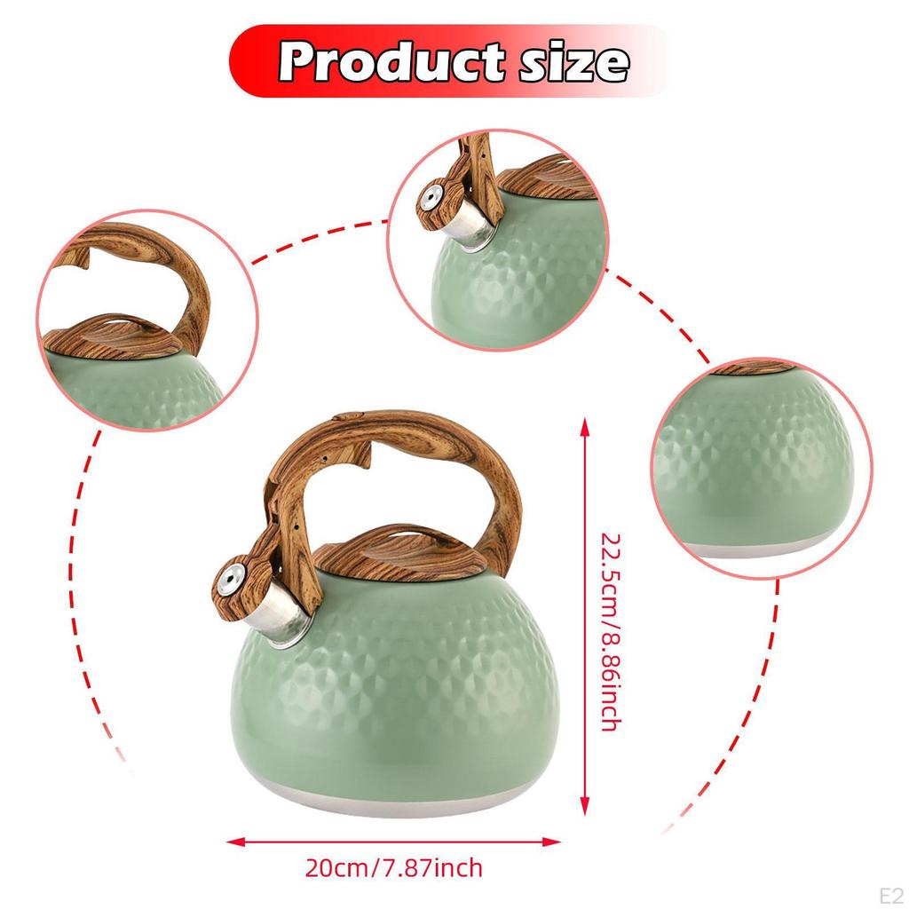 Whistling Tea Kettle Teapot for Stovetop Coffee Pot Stainless Steel Home
