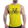 Summer Adult Men'S Outdoor Fitness Recreational Sports Crew-Neck Vest Creative Bike 2d Print Multi-Color Sleeveless Shirt