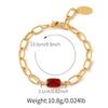 Модный Минималистичный Браслет из Меди с Покрытием 18 карат Золотом с Тигровым Глазом для Женщин