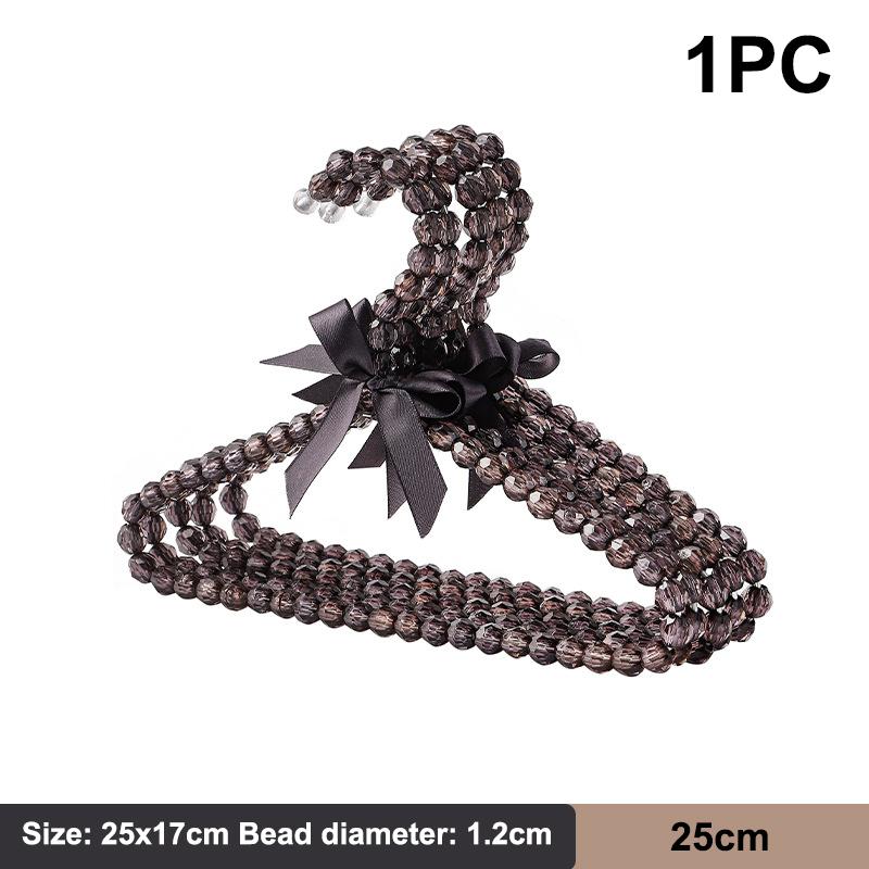 Pet Pearl Hanger Bow Durable Kids Hanger Elegant Clothes Organizer Clothespins Home Save-Space Clothes Storage Organizer