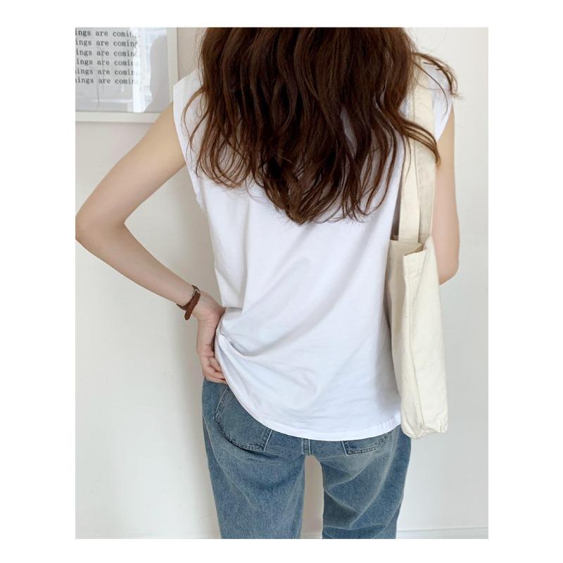 Женский жилет, свободный летний модный жилет без рукавов, топ