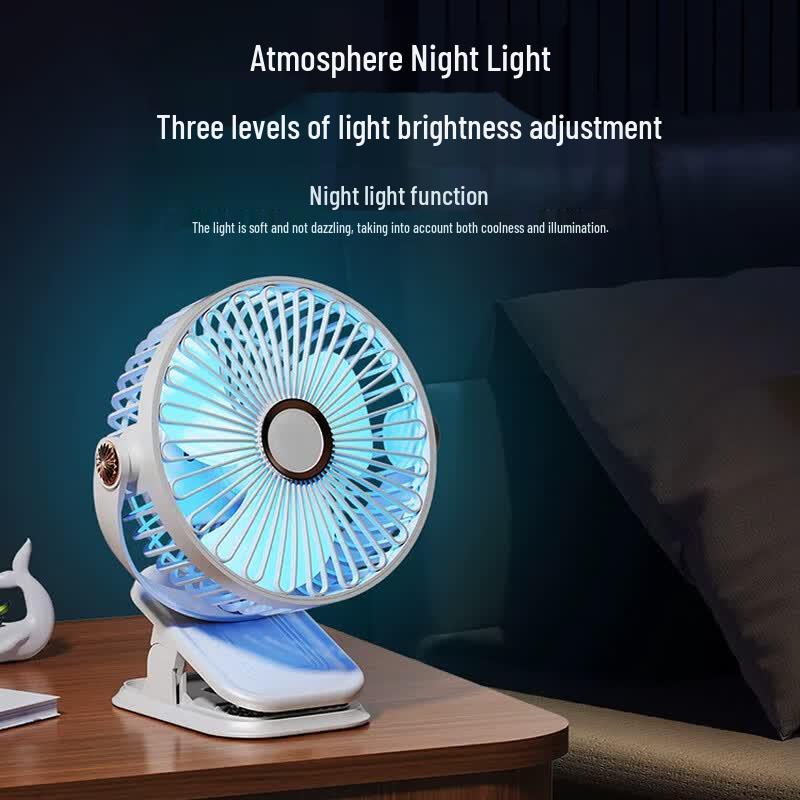 Miaojiayi Rechargeable Clip-On Desk Fan
