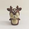 Durable Small Christmas Figurines Vinyl Figurines, Cute Santa Claus Snowman Reindeer Mini Statue, Holiday Desk Ornaments Desktop Cake Topper