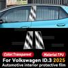 For VOLKSWAGEN ID.3 2025 Car Interior Center Console Instrument Protective Film Anti-scratch Sticker Accessories