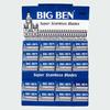 Бритвенные лезвия Big Ben, 20 штук (100 отсчет)