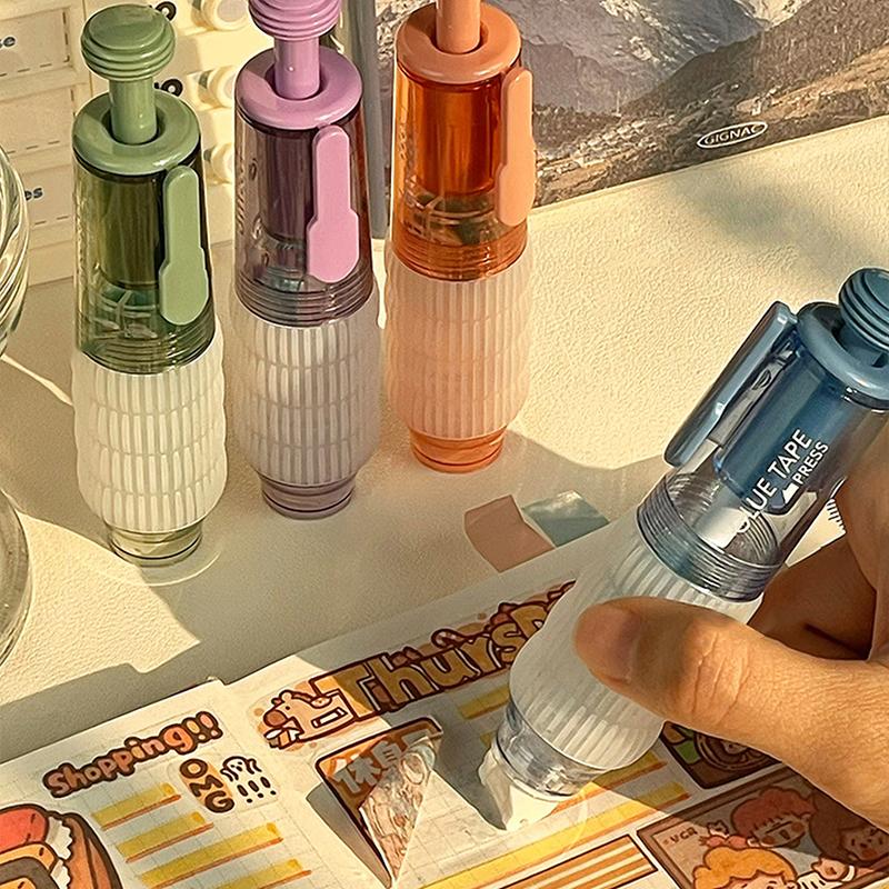 Прозрачный двухсторонний скотч с дозатором Сменные стержни Справочник Точечный клей Канцелярские принадлежности Школьные канцелярские принадлежности Канцелярские товары