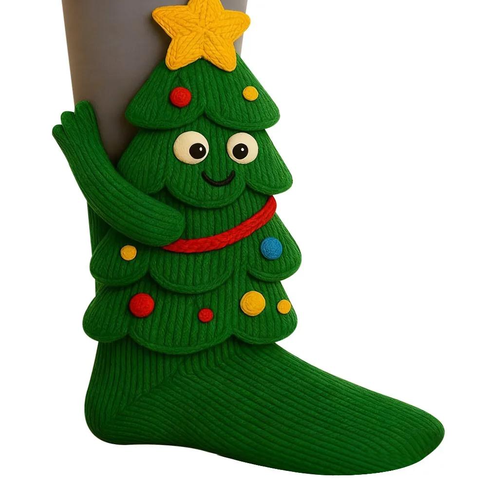 3D Вязаные Животные Милые Носки Уютные Пушистые Толстые Теплые Плюшевые Каваи Носки для Женщин Подростков Детей Дома Зима Праздник Рождественский Подарок