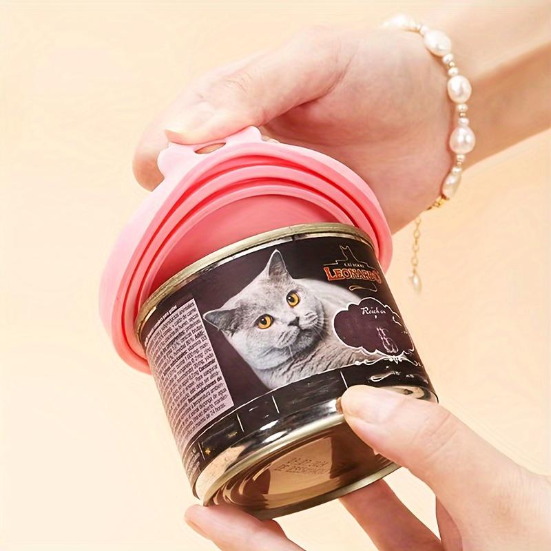 Безопасная для питомцев силиконовая крышка для банки с ложкой - Идеально подходит для хранения корма для собак