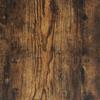 Side Table with Wheels Smoked Oak 90 x 50 x 30 cm