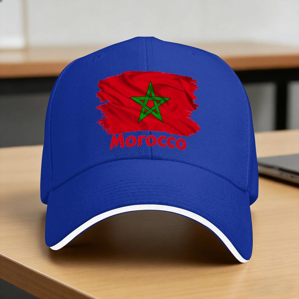 Morocco Flag Casual Baseball Cap Kpop Rock Trucker Hat Summer SunProof Unisex Adult yk Cool Baseball Caps