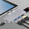 6-в-1 USB-хаб-расширитель Type-C (папа) на HDMI-совместимый SD для MicroSD USB-хаб Мульти-сплиттер Адаптер для Surface Pro 8/9/X