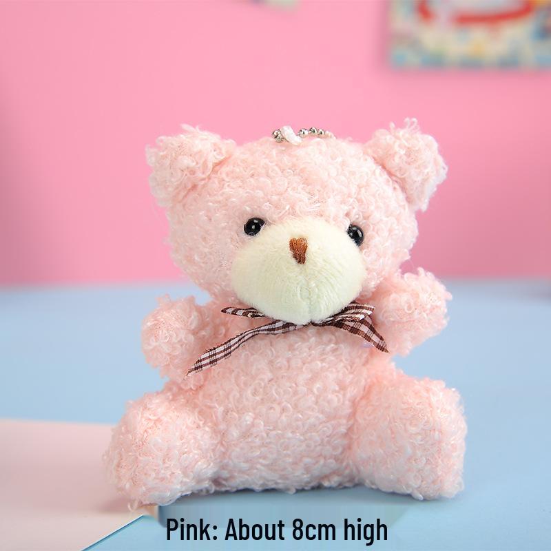 Новый стиль плюшевый брелок-мишка с галстуком-бабочкой - милый аксессуар для сумки