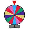305 mm Spinning Prize Wheel, 14 Slots Spinning Wheel with Stand, Tabletop Win Fortune Roulette with a Dry Erase and 2 Markers, 6 Colors, Easy