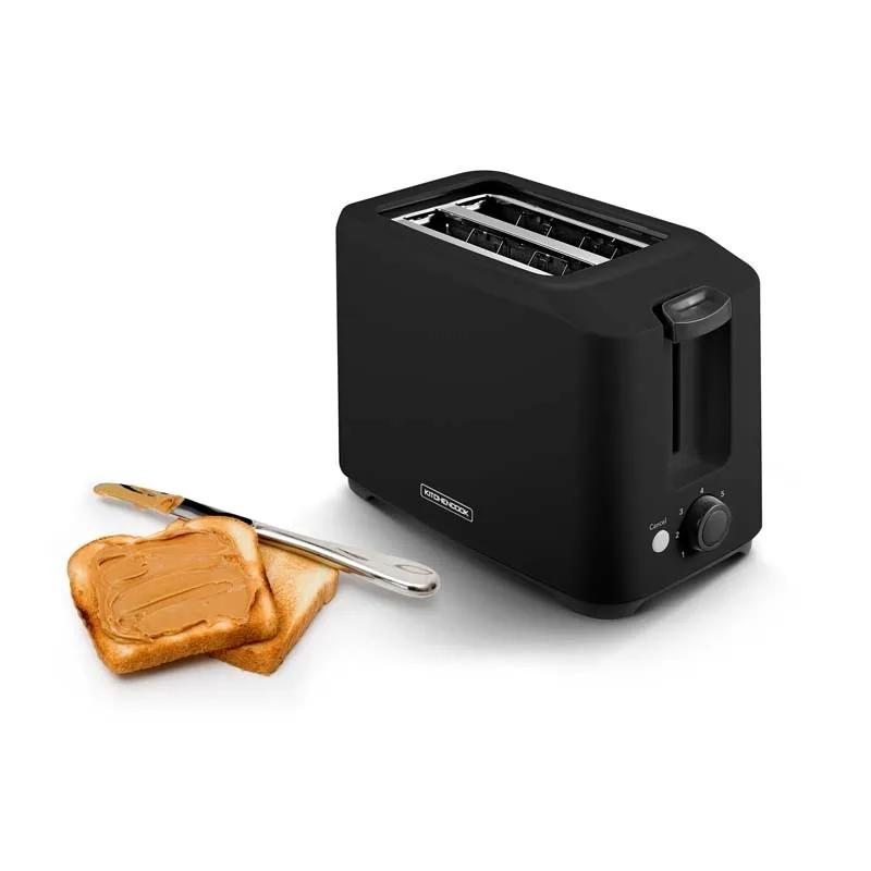 KitchenCook Toasteo - Черный - Тостер на 2 слота - 7 уровней поджаривания - 700 Вт