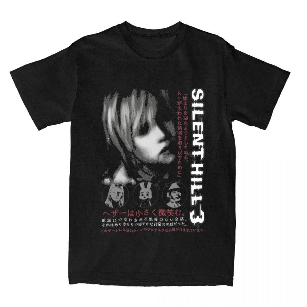 Новинка Хоррор Игра Silent Hill 3 Футболка Мужская Женская Футболка Heather Mason Футболка Летняя Одежда