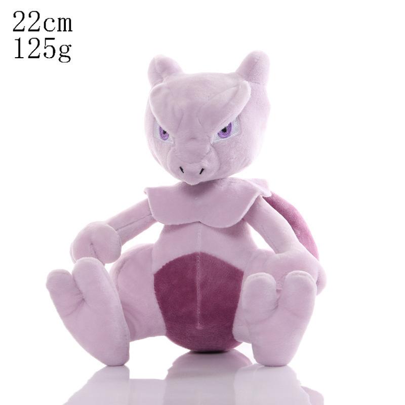 Kawaii Plush Keychain Charmander Bulbasaur Mew Soft Stuffed Pendant Bag Charm Anime Toy for Kids Fans Collectible Gifts