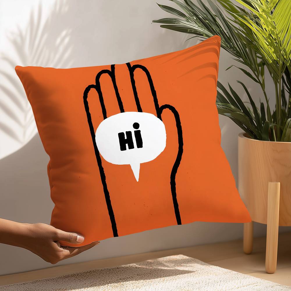 Эстетическое искусство Жан-Жюльен Наволочка Плюшевая ткань Мягкая Наволочка Двусторонняя печать Наволочка для подушки Бытовые подарки