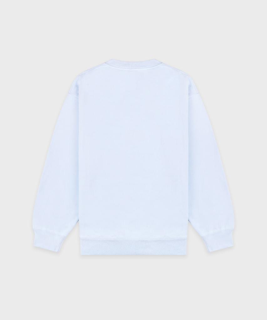 SPORTY&RICH H&W Crest Crewneck Unisex - Ciel R265Auw021