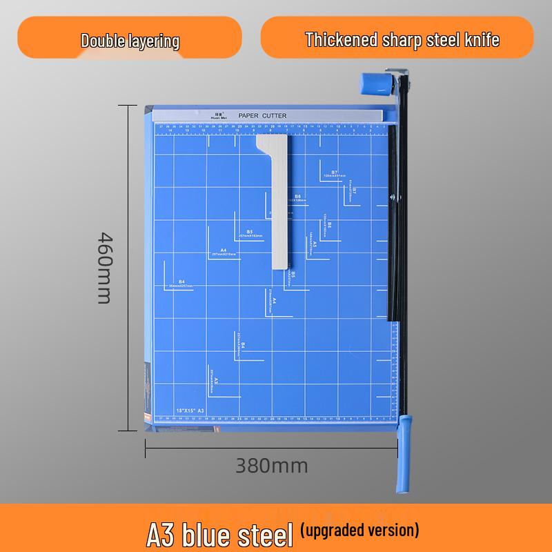 A4 Manual Paper Cutter - Steel & Wooden Photo Cutting Knife