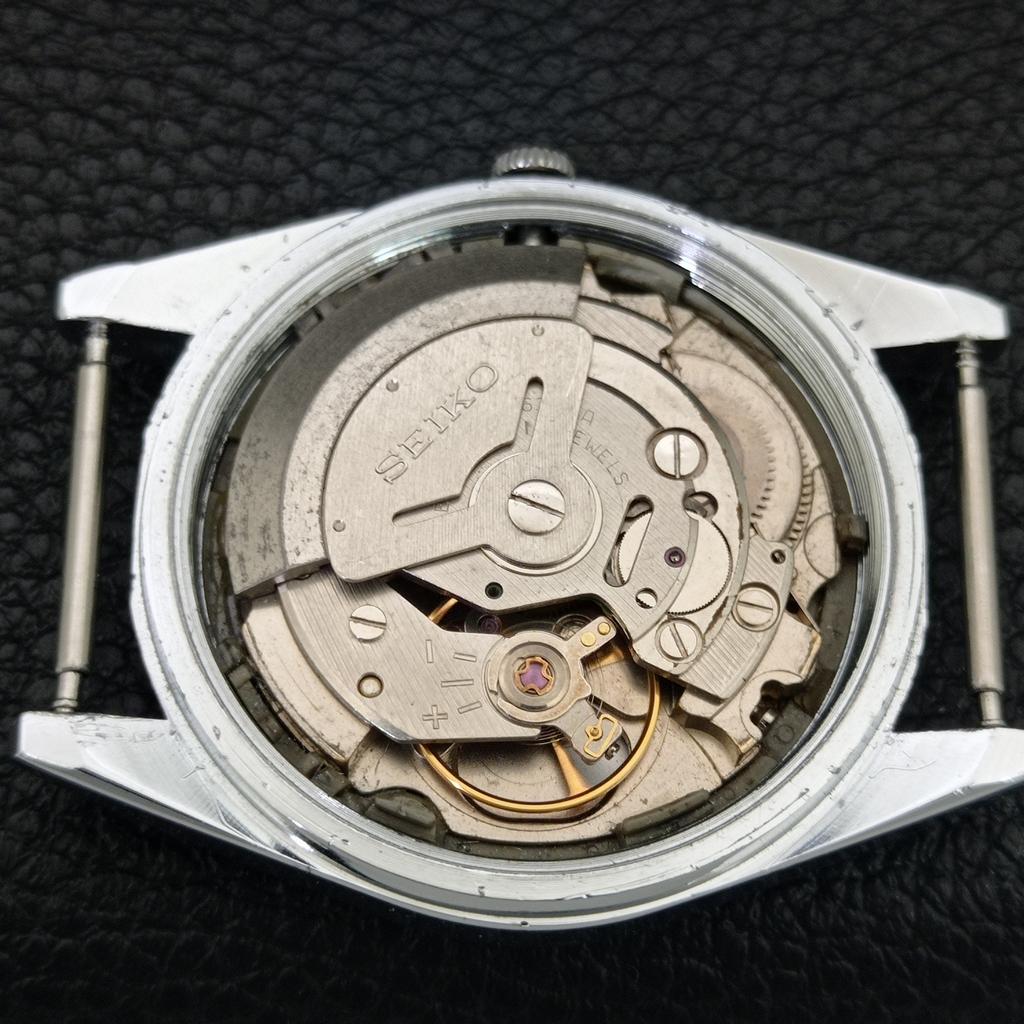 ВИНТАЖНЫЕ ОТРЕМОНТИРОВАННЫЕ МУЖСКИЕ АВТОМАТИЧЕСКИЕ ЧАСЫ SEIKO 5 ЯПОНИЯ СЕРЕБРЯНЫЙ ЦИФЕРБЛАТ a443979-1