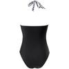 Sexy V-Neck Swimsuit One Piece Swimwear Women Fashion Print Pushup Bathing Suits Plunging Monokini Summer Beachwear