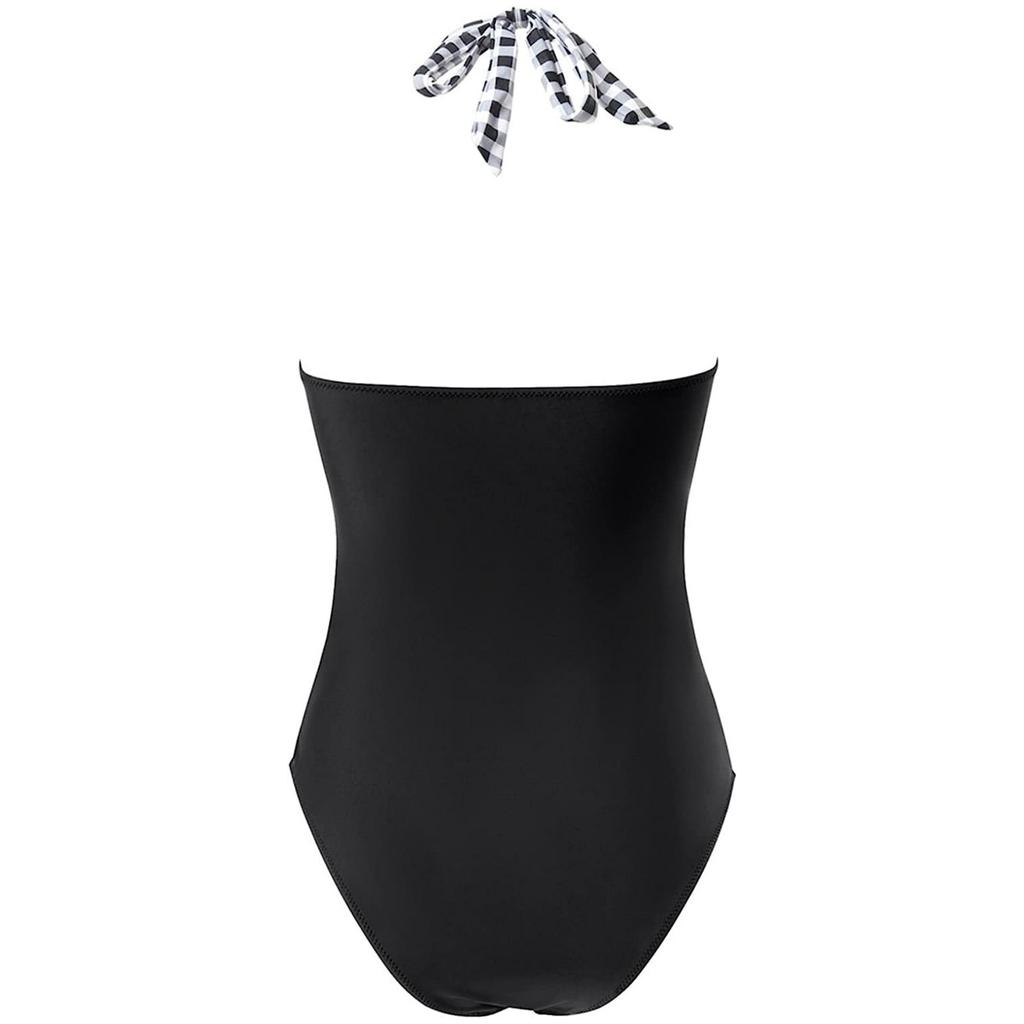 Sexy V-Neck Swimsuit One Piece Swimwear Women Fashion Print Pushup Bathing Suits Plunging Monokini Summer Beachwear