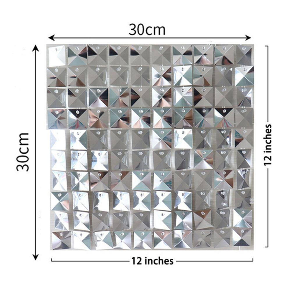 Блестящие квадратные панели с пайетками для декора стен, фотофон для детского душа, новые декоративные панели для фона
